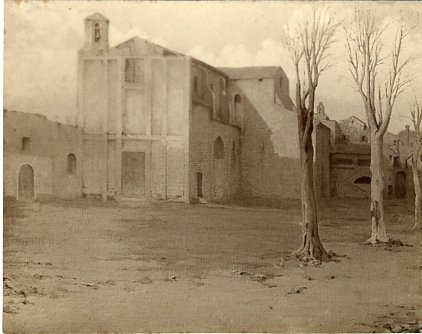1906 ca. - La chiesa al tramonto